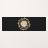 Gold- und Silber-Mandala Yogamatte (Rückseite (Horizontal))