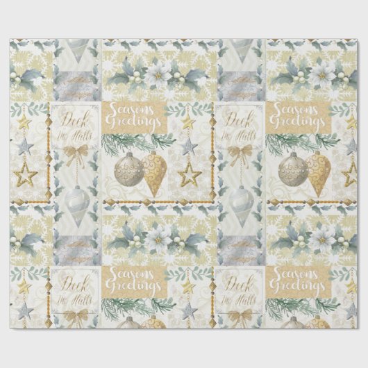 Gold-und Silber-metallische Geschenkpapier (Flach)