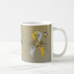 Gold und Silber mit Schmetterling Kaffeetasse