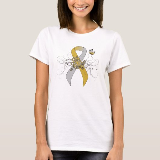 Gold und Silber mit Schmetterling T-Shirt (Vorderseite)