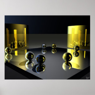 Gold und Silber Poster