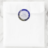 Gold und Silber- Runder Aufkleber (Tasche)