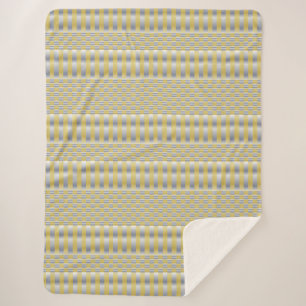 Gold und Silber (Schachbretter und Streifen) Sherpadecke