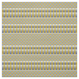 Gold und Silber (Schachbretter und Streifen) Stoff