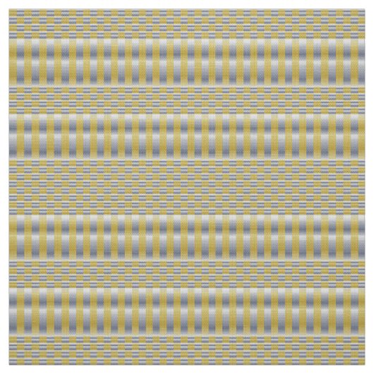 Gold und Silber (Schachbretter und Streifen) Stoff (Muster)