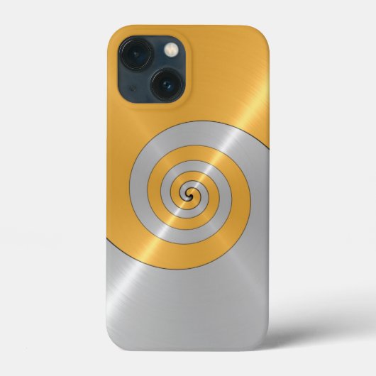 Gold und Silber Stainless Shiny Metal Look Case Ma (Rückseite)