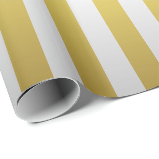 Gold und Silber Streifen Geschenkpapier (Rolleneckpunkt)
