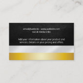 Gold und Silber Visitenkarte (Rückseite)