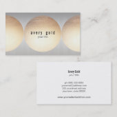 Gold und Silber Visitenkarte (Vorne/Hinten)