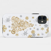 Gold und Silber Weihnachts-Handy-Fall Case-Mate iPhone Hülle (Rückseite (Horizontal))