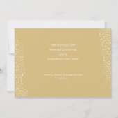 Gold- und Silber-Weihnachtsschmuck Foto Feiertagskarte (Rückseite)