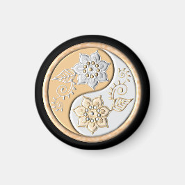 Gold- und Silber-Yin-Yang Magnet