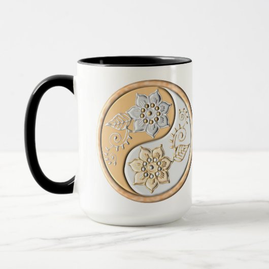 Gold- und Silber-Yin-Yang Tasse (Links)
