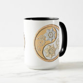 Gold- und Silber-Yin-Yang Tasse (VorderseiteRechts)