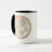 Gold- und Silber-Yin-Yang Tasse (Vorderseite Links)