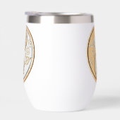 Gold- und Silber-Yin-Yang-Wasserflasche (Rechts)