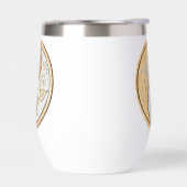Gold- und Silber-Yin-Yang-Wasserflasche (Links)