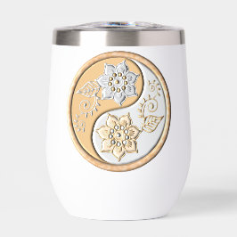 Gold- und Silber-Yin-Yang-Wasserflasche