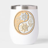 Gold- und Silber-Yin-Yang-Wasserflasche (Rückseite)