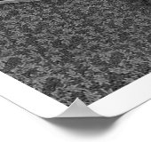 Gold- und Silberäpfel auf einem Silbermedchen Poster (Ecke)