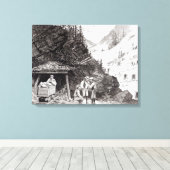 Gold- und Silberbergbau Leinwanddruck (Insitu (Holzboden))