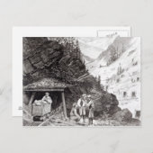 Gold- und Silberbergbau Postkarte (Vorne/Hinten)