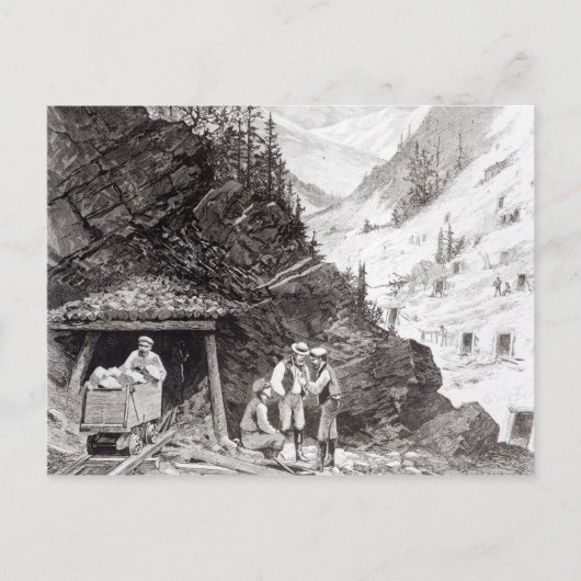 Gold- und Silberbergbau Postkarte (Vorderseite)