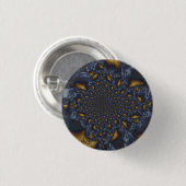 Gold und Silberblauer geschmolzene Metalle Button (Vorne & Hinten)