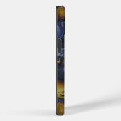 Gold und Silberblauer geschmolzene Metalle Case-Mate iPhone Hülle (Rückseite / Rechts)