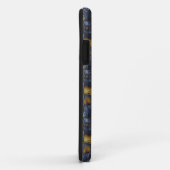 Gold und Silberblauer geschmolzene Metalle Case-Mate iPhone Hülle (Hinten/Rechts)