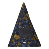 Gold und Silberblauer geschmolzene Metalle Partyhütchen (Rechts)