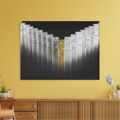 Gold- und Silberdominanten Leinwanddruck (Insitu (Wohnzimmer))