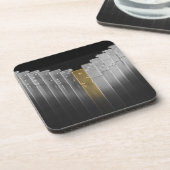 Gold- und Silberdominos Getränkeuntersetzer (Linke Seite)