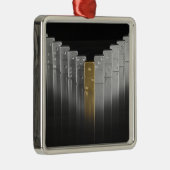 Gold- und Silberdominos Ornament Aus Metall (Rechts)