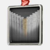 Gold- und Silberdominos Ornament Aus Metall (Links)