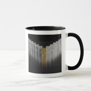 Gold- und Silberdominos Tasse