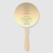 Gold- und Silberhochzeitprogramm Fächer (Rückseite)