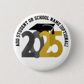 Gold- und Silberklasse des Abschlusses 2025 Button (Vorderseite)