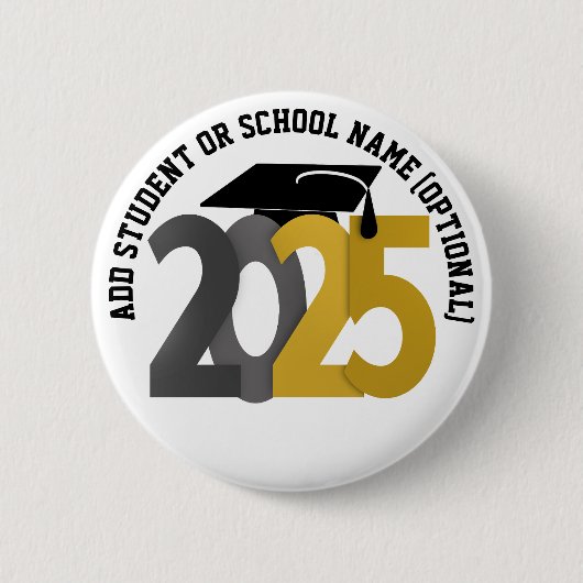 Gold- und Silberklasse des Abschlusses 2025 Button (Vorderseite)