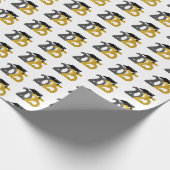 Gold- und Silberklasse des Abschlusses 2025 Geschenkpapier (Ecke)