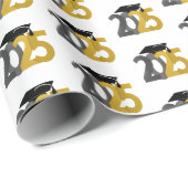 Gold- und Silberklasse des Abschlusses 2025 Geschenkpapier (Rolleneckpunkt)