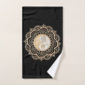 Gold- und Silbermandala Badhandtuch Set (Handtuch)