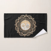 Gold- und Silbermandala Handtuch (Handtuch)