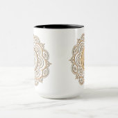 Gold- und Silbermandala Tasse (Zentrum)