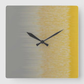 Gold- und Silbermontage Quadratische Wanduhr (Vorderseite)