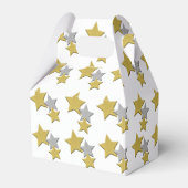 Gold- und Silbersterne Geschenkschachtel (Vorderseite)