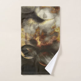 Gold- und Silbersternstaubeffekt Badhandtuch Set