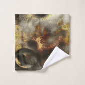 Gold- und Silbersternstaubeffekt Badhandtuch Set (Waschlappen)