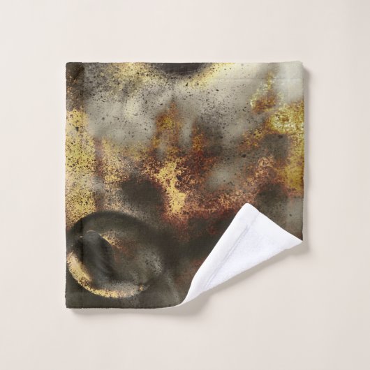 Gold- und Silbersternstaubeffekt Badhandtuch Set (Waschlappen)