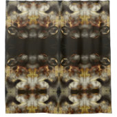 Gold- und Silbersternstaubeffekt Duschvorhang (Vorderseite)